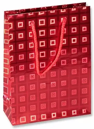 шикарные ярко-красные голографические праздничные пакеты и сумки